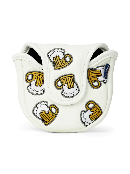 CMC Design Here For The Beer Headcover - Mallet Putter - White