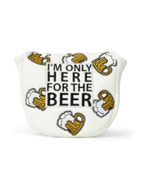 CMC Design Here For The Beer Headcover - Mallet Putter - White