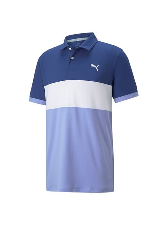 Puma Cloudspun Highway Golf Polo - Men's - Blazing Blue/Lavender Pop