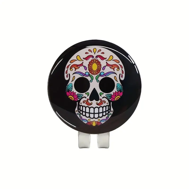 1pc Fashionable Creative Skull Pattern Golf Marker A 1 Piece