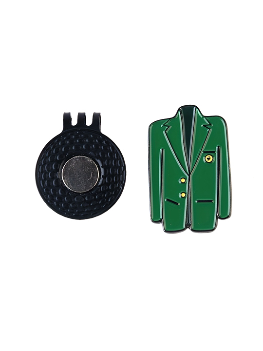 Fashionable & Durable Premium Golf Ball Marker and Hat Clip Set Green Jacket