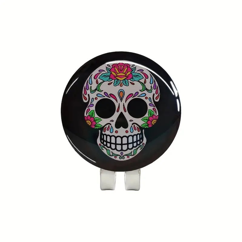 1pc Fashionable Creative Skull Pattern Golf Marker